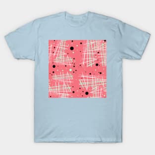 Scratchy Plaid: Red T-Shirt